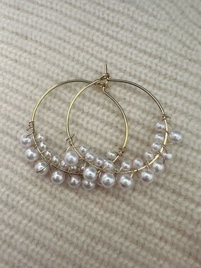 Pearl hoops